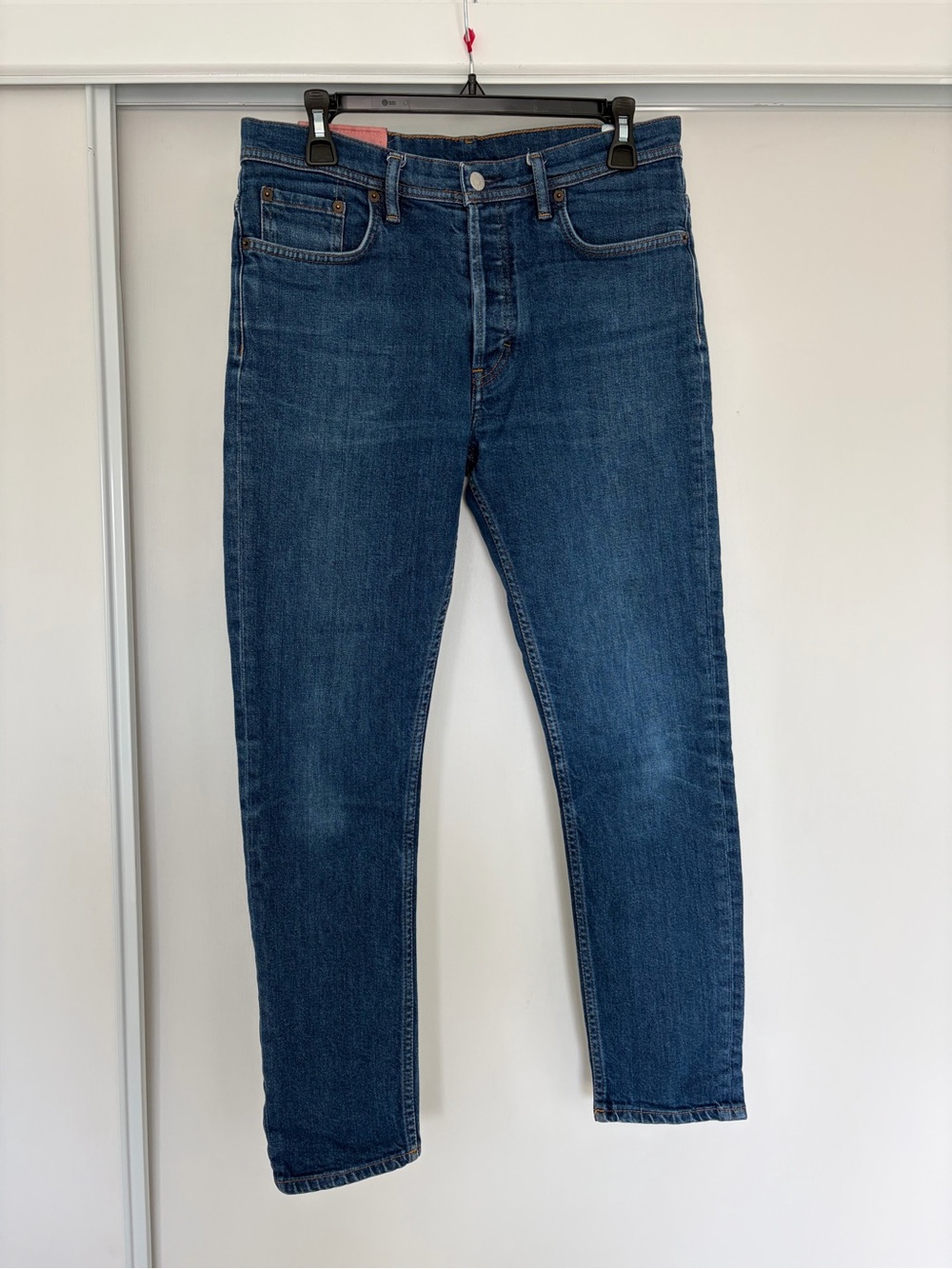 ACNE studios Men's River Jeans in Dark Blue Denim